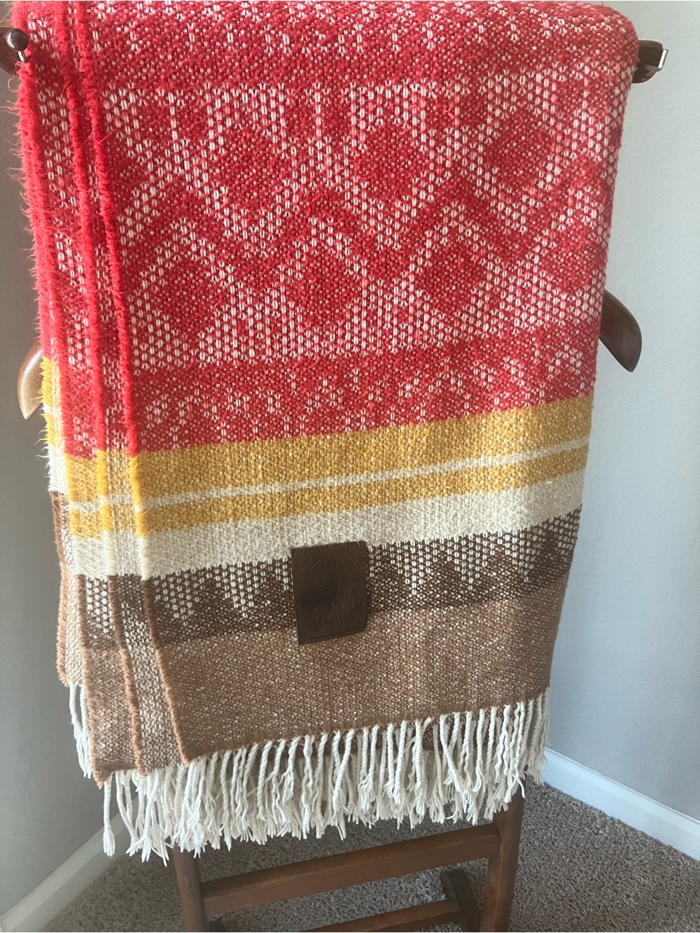 Alpaca Wool Woven Throw
